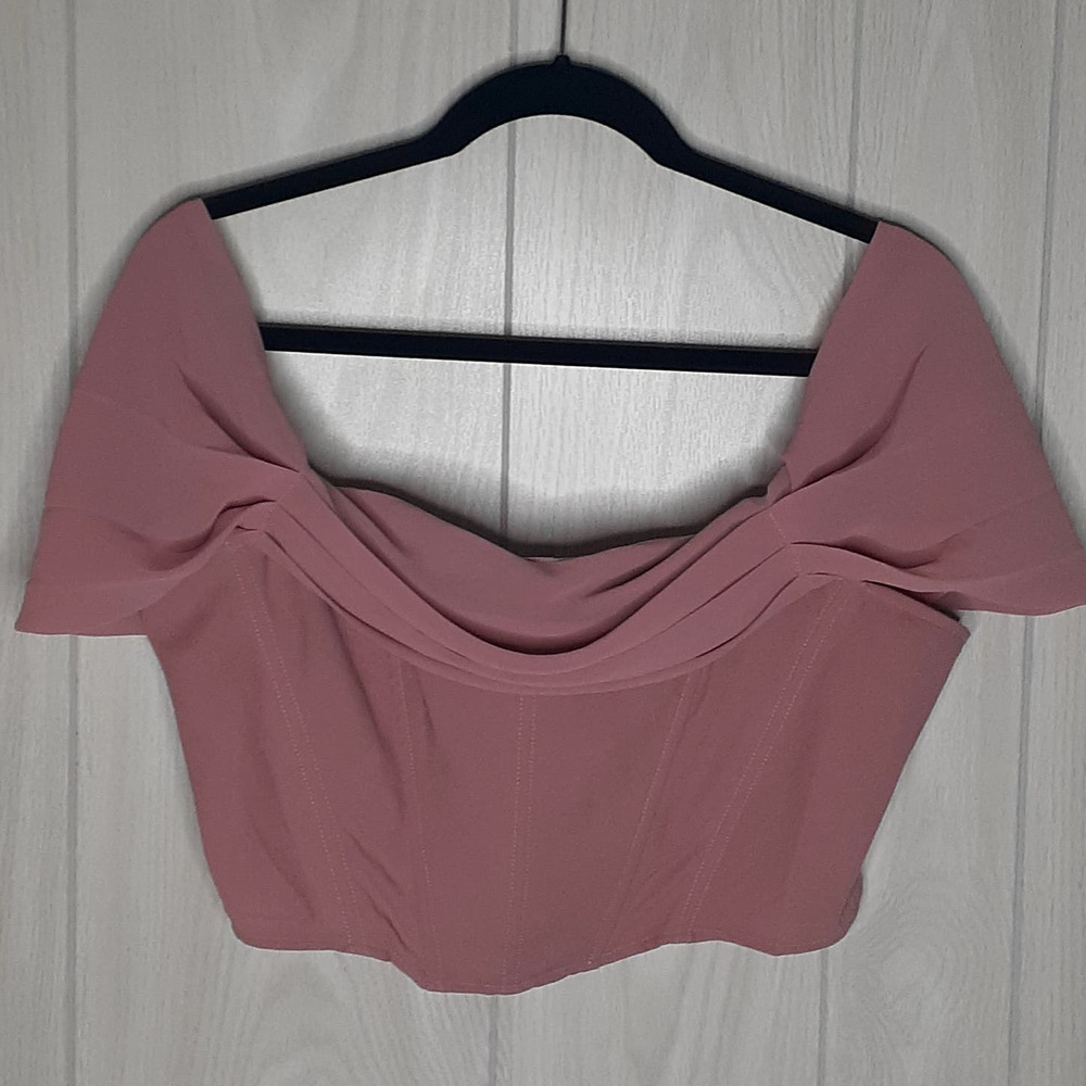 Windsor Mauve Bustier Off the Shoulder Size Large